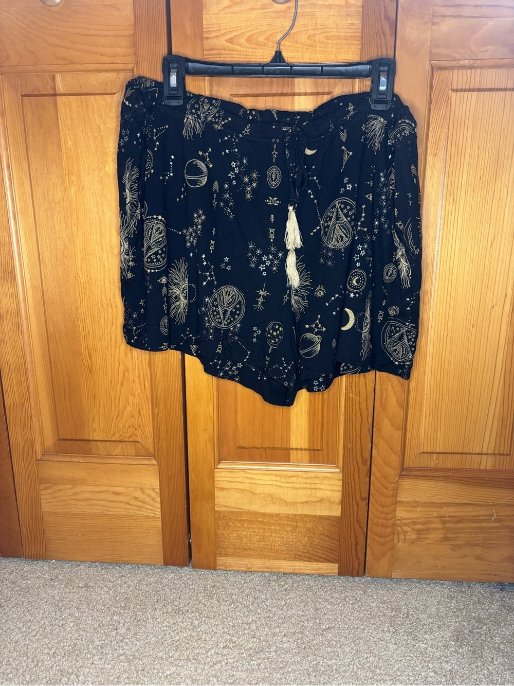 Soma - Black Cosmic Print Casual PJ Shorts